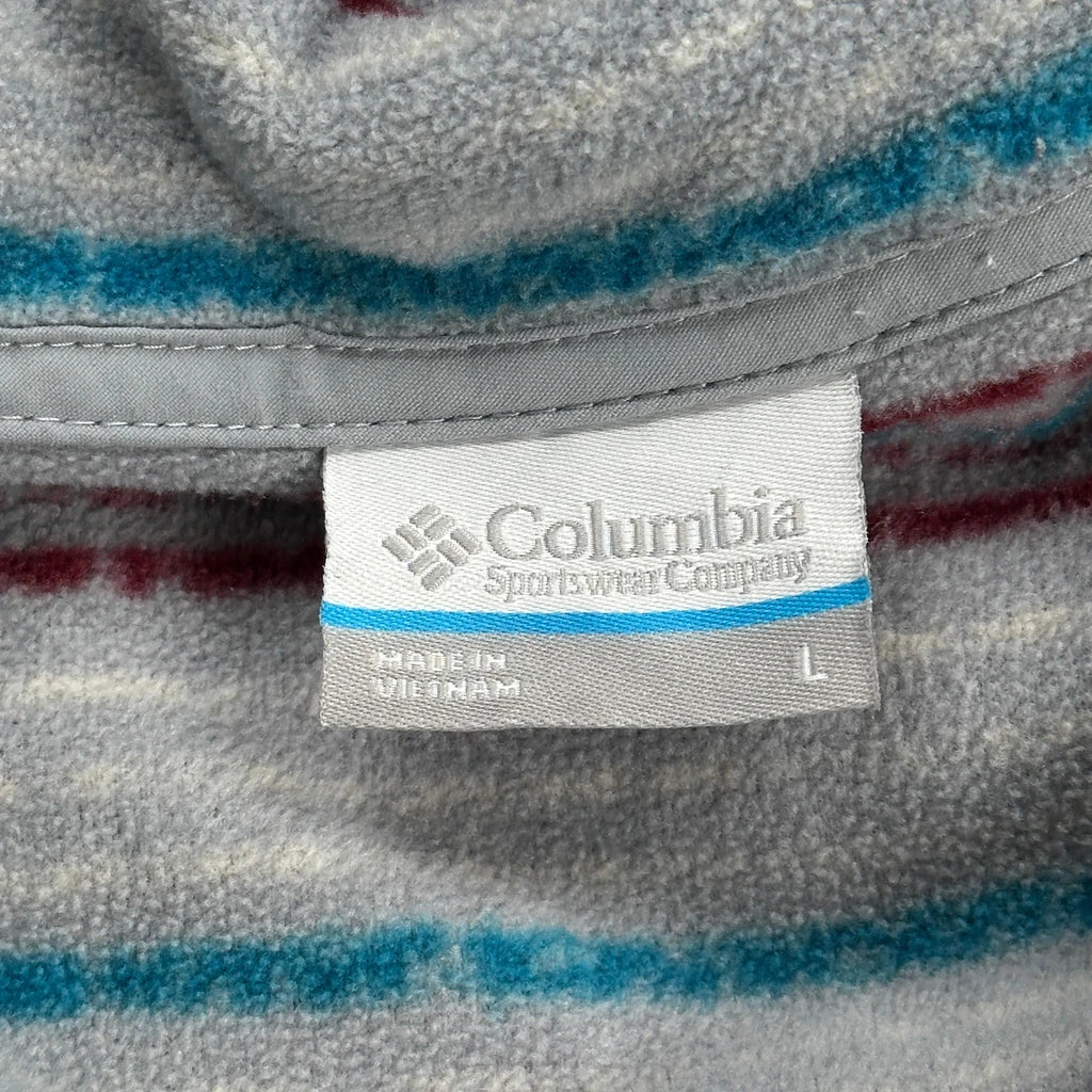 Columbia Aztec Snap T Fleece - Large Grey Polyester - Image 3
