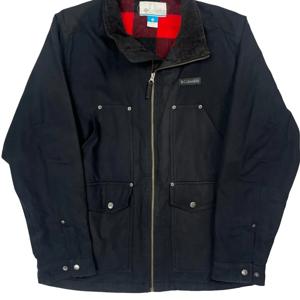 Columbia Chore Jacket - Large Black Cotton - Image 5