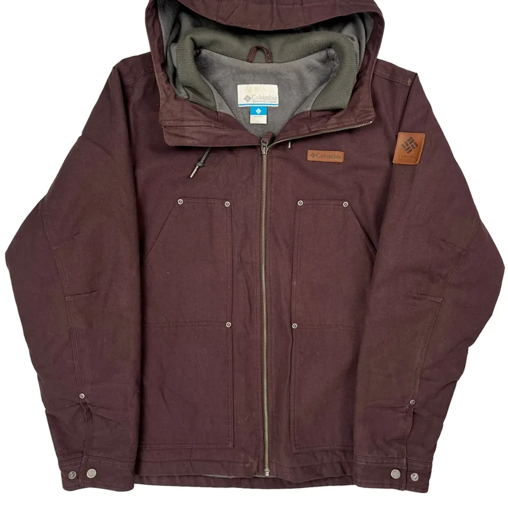 Columbia Jacket - Large Burgundy Polyester - Image 4