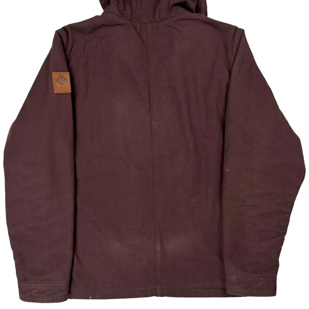 Columbia Jacket - Large Burgundy Polyester - Image 7