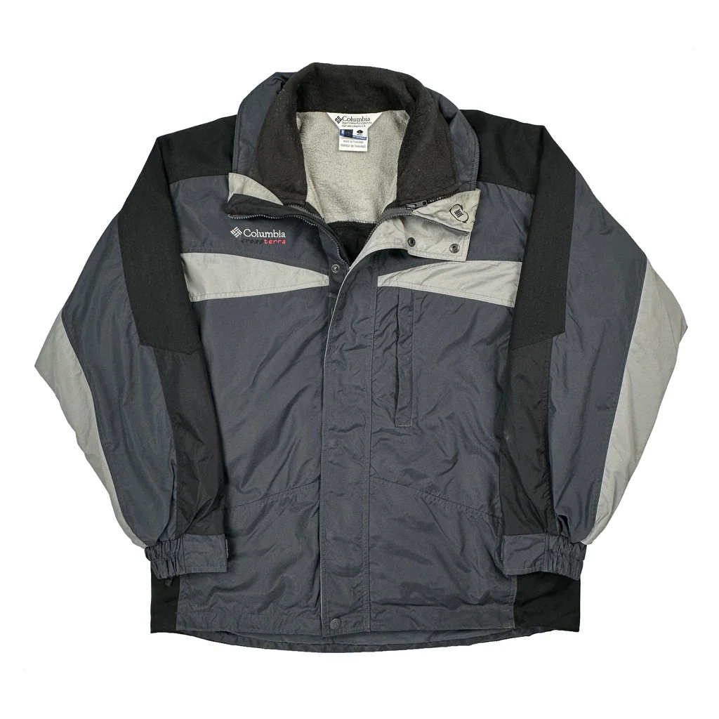 Columbia Jacket - Large Grey Polyester