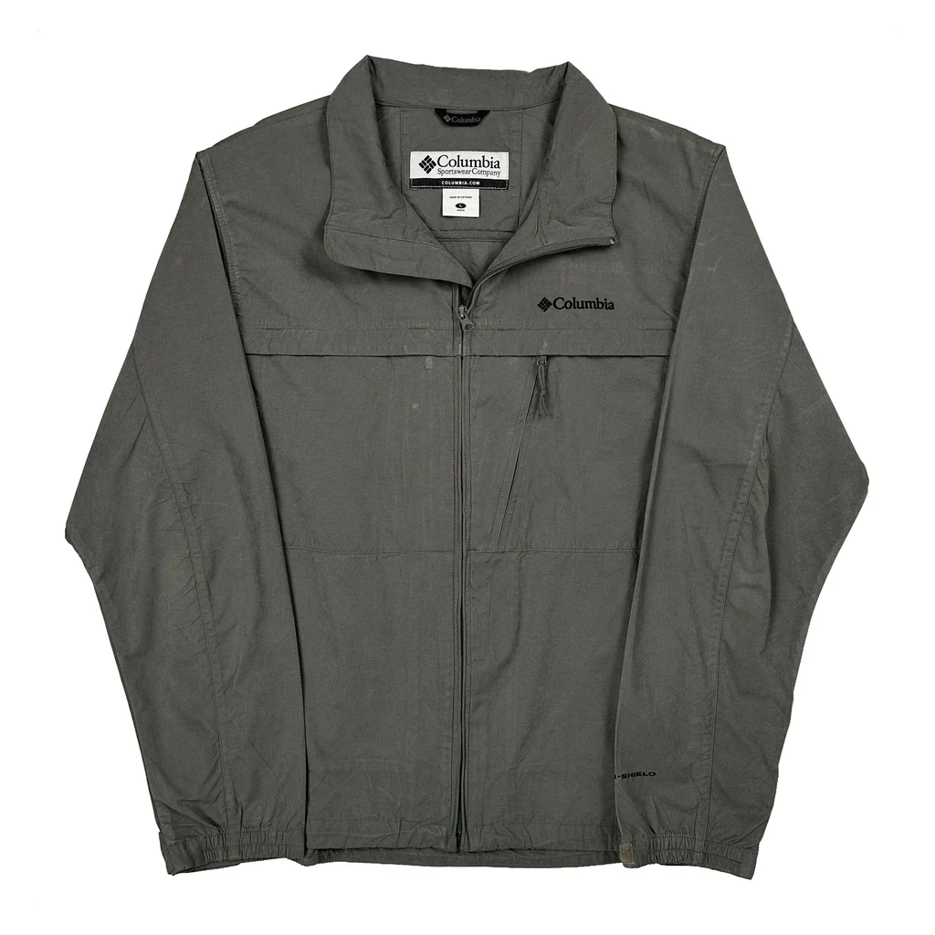 Columbia Jacket - Large Grey Polyester