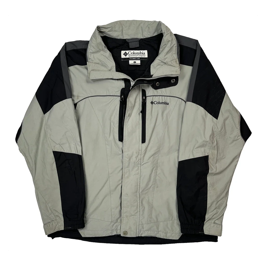Columbia Jacket - Large Grey Polyester