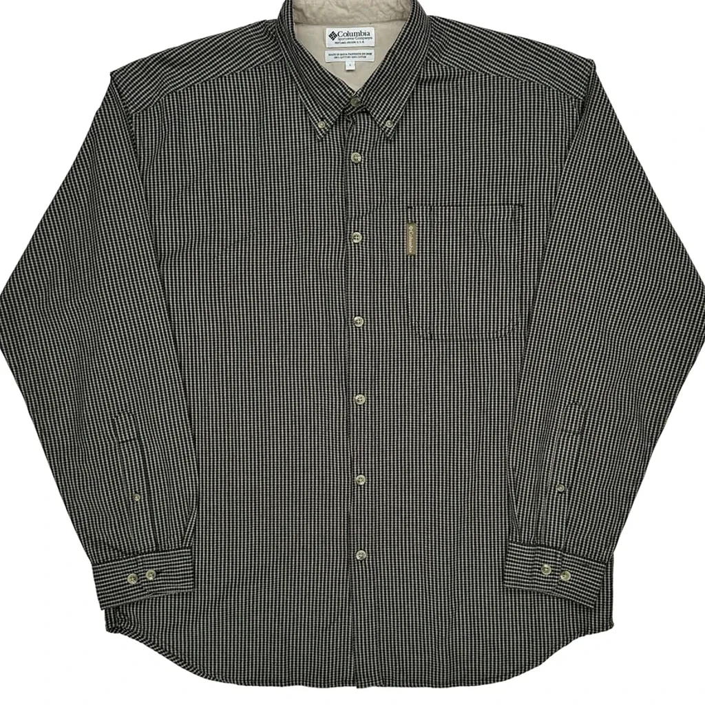 Columbia Striped Shirt - Large Black Cotton - Image 4