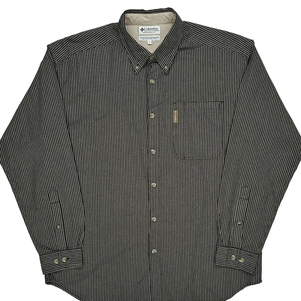 Columbia Striped Shirt - Large Black Cotton - Image 5