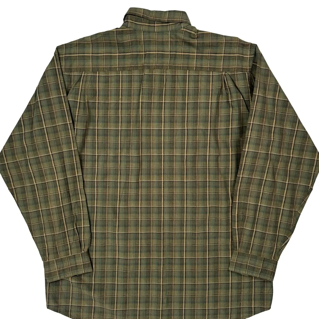 Columbia Checked Shirt - Large Green Cotton - Image 5