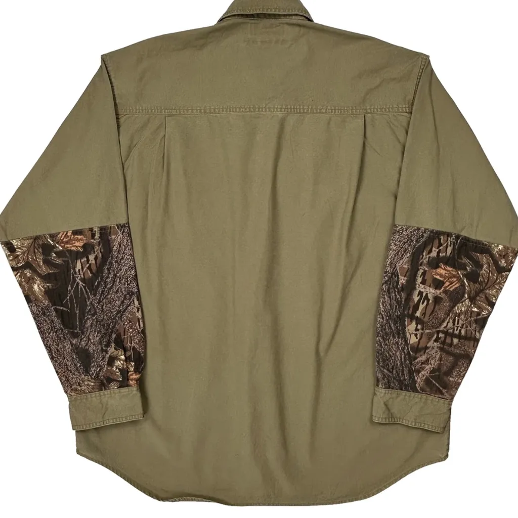 Columbia Camo Shirt - Large Khaki Cotton - Image 7