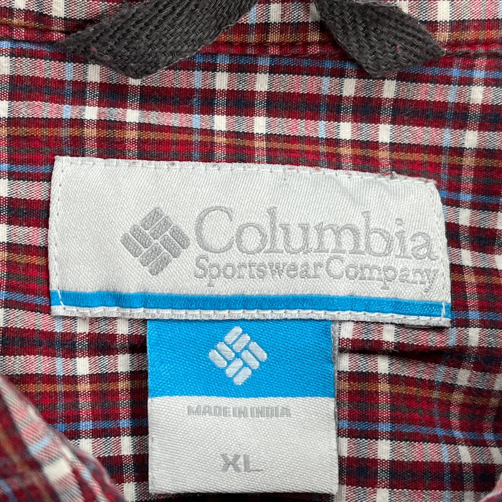 Columbia Checked Shirt - XL Red Cotton - Image 3