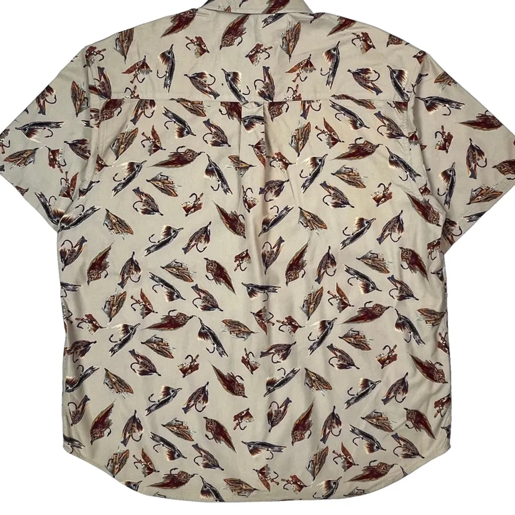 Columbia Short Sleeve Shirt - XL Beige Cotton - Image 6