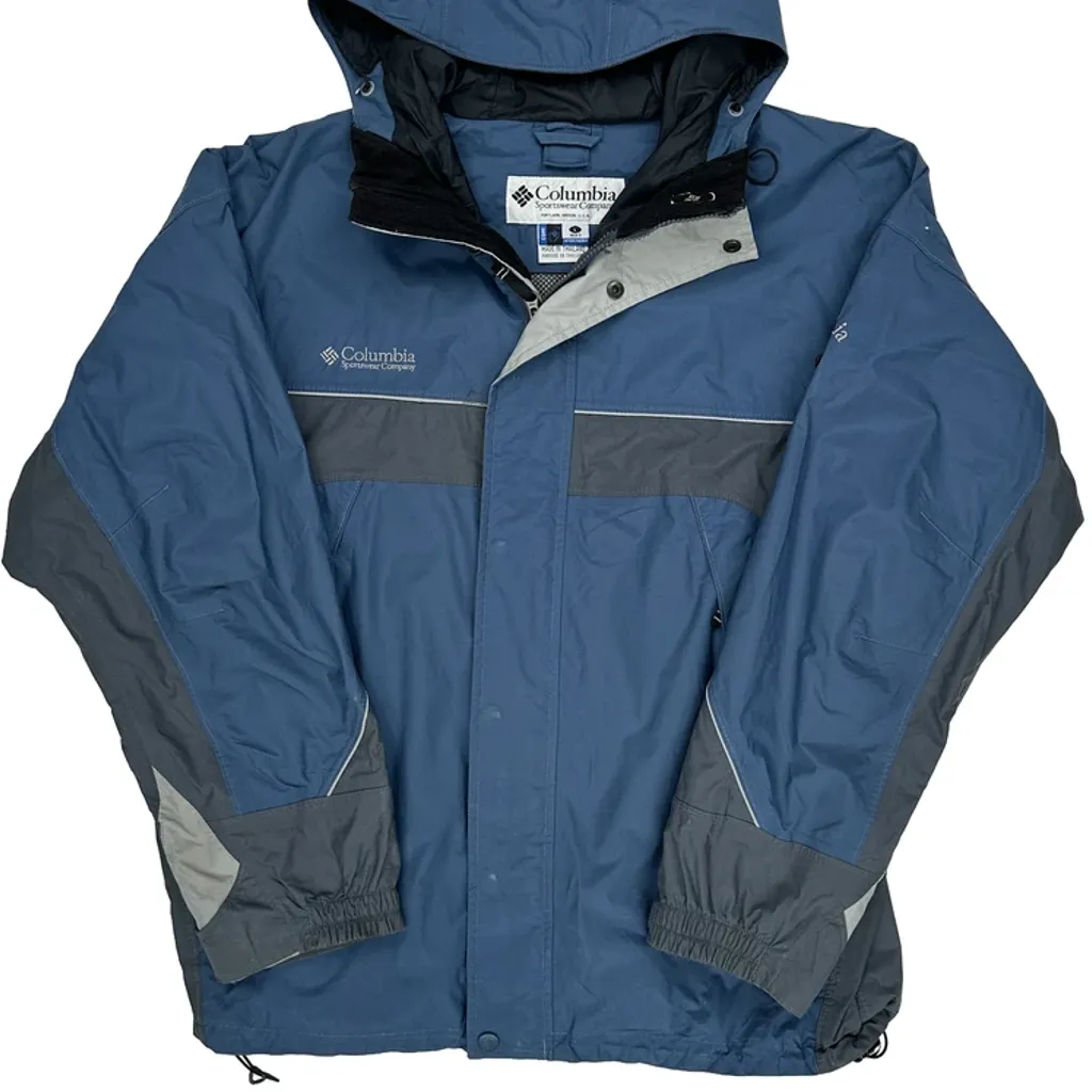 Columbia Waterproof Ski Jacket - Large Blue Polyester - Image 4