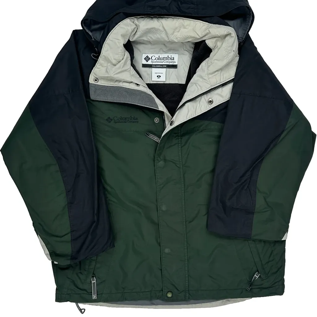 Columbia Ski Jacket - Medium Green Polyester - Image 4