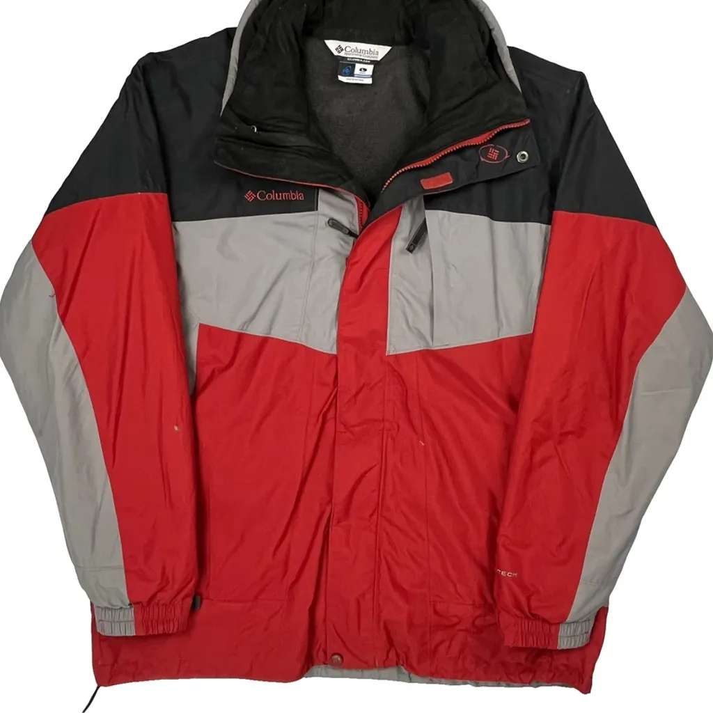 Columbia Ski Jacket - Large Red Polyester - Image 4