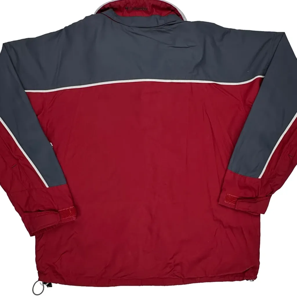 Columbia Contrast Stitch Ski Jacket - XL Red Polyester - Image 7