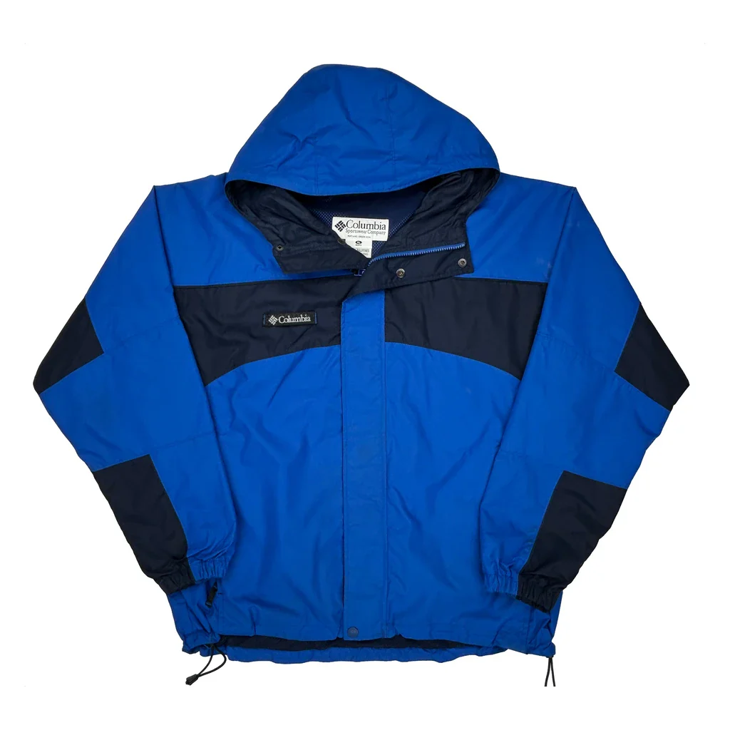 Columbia Windbreaker - XL Blue Nylon