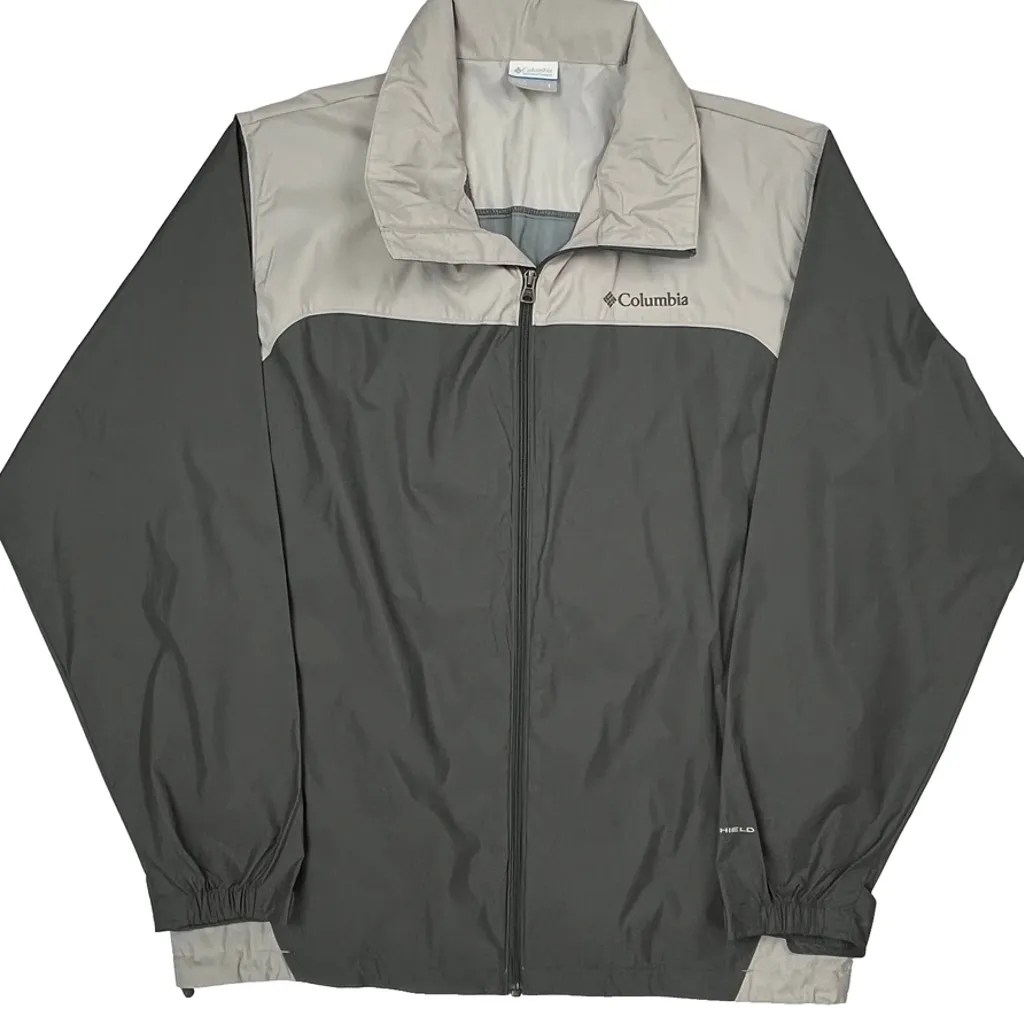 Columbia Windbreaker - Large Gray Polyester - Image 5