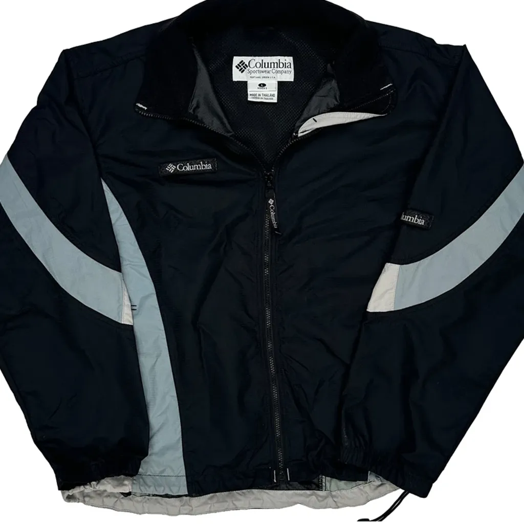 Columbia Windbreaker - Large Black Polyester - Image 4