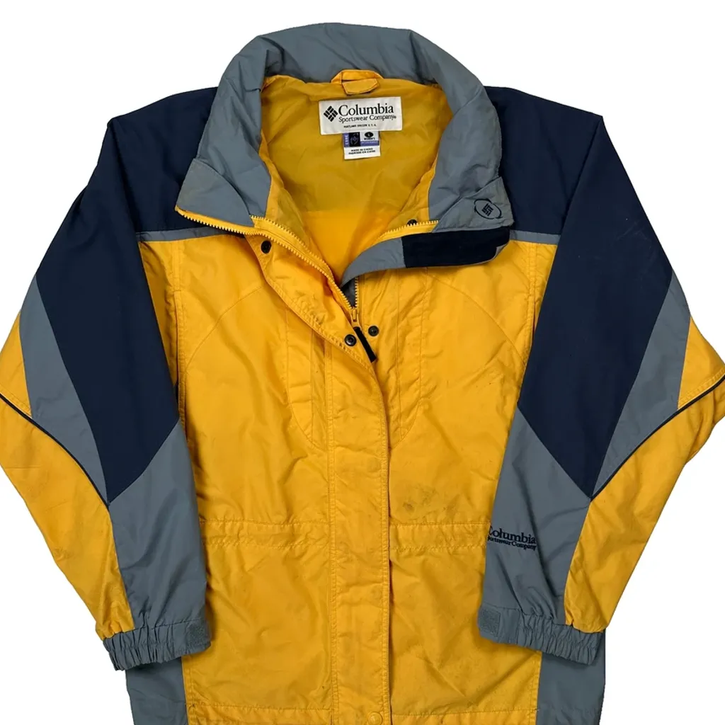 Columbia Windbreaker - Large Yellow Polyester - Image 4