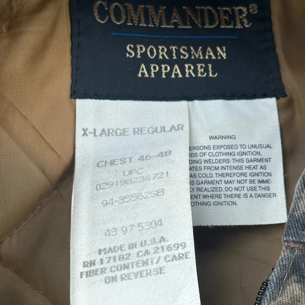 Commander Camo Work Jacket - XL Camo Polyester - Image 3