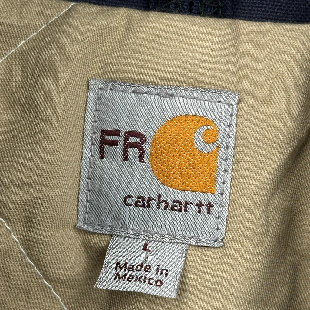 Commercial Hvac Factory Service Carhartt Jacket - Large Navy Cotton - Image 3