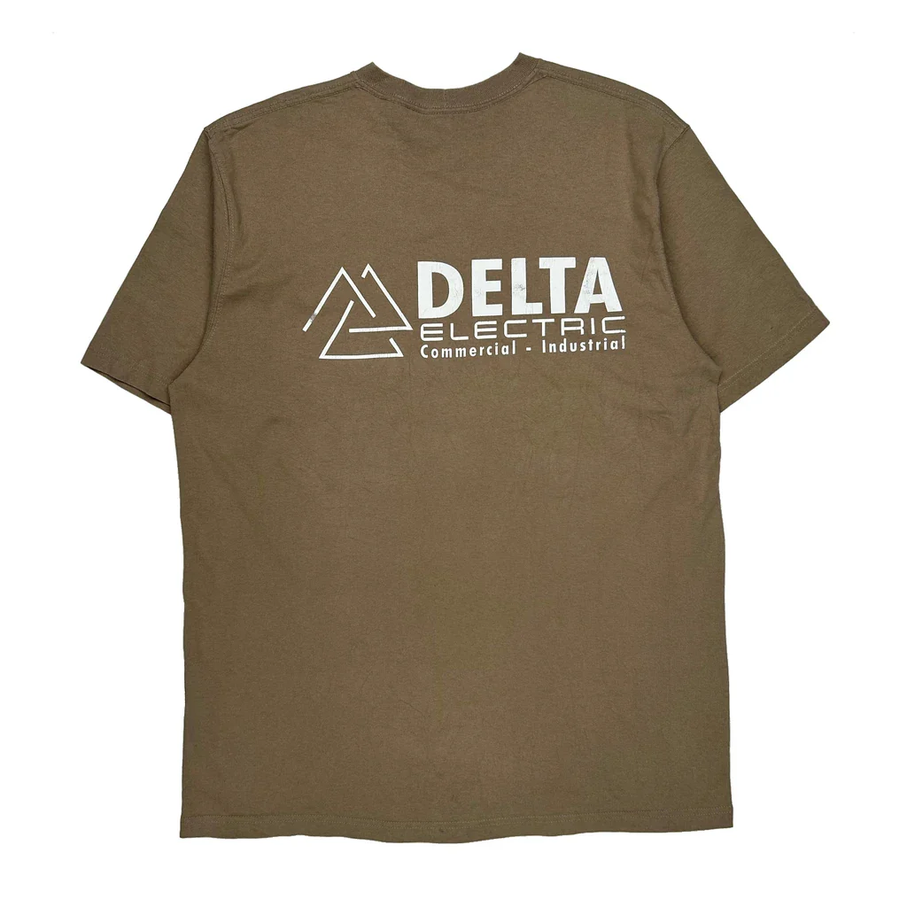 Commercial - Industrial Carhartt Tall T-Shirt - Large Brown Cotton
