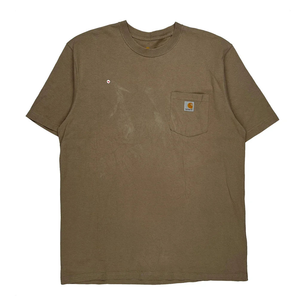 Commercial - Industrial Carhartt Tall T-Shirt - Large Brown Cotton - Image 2