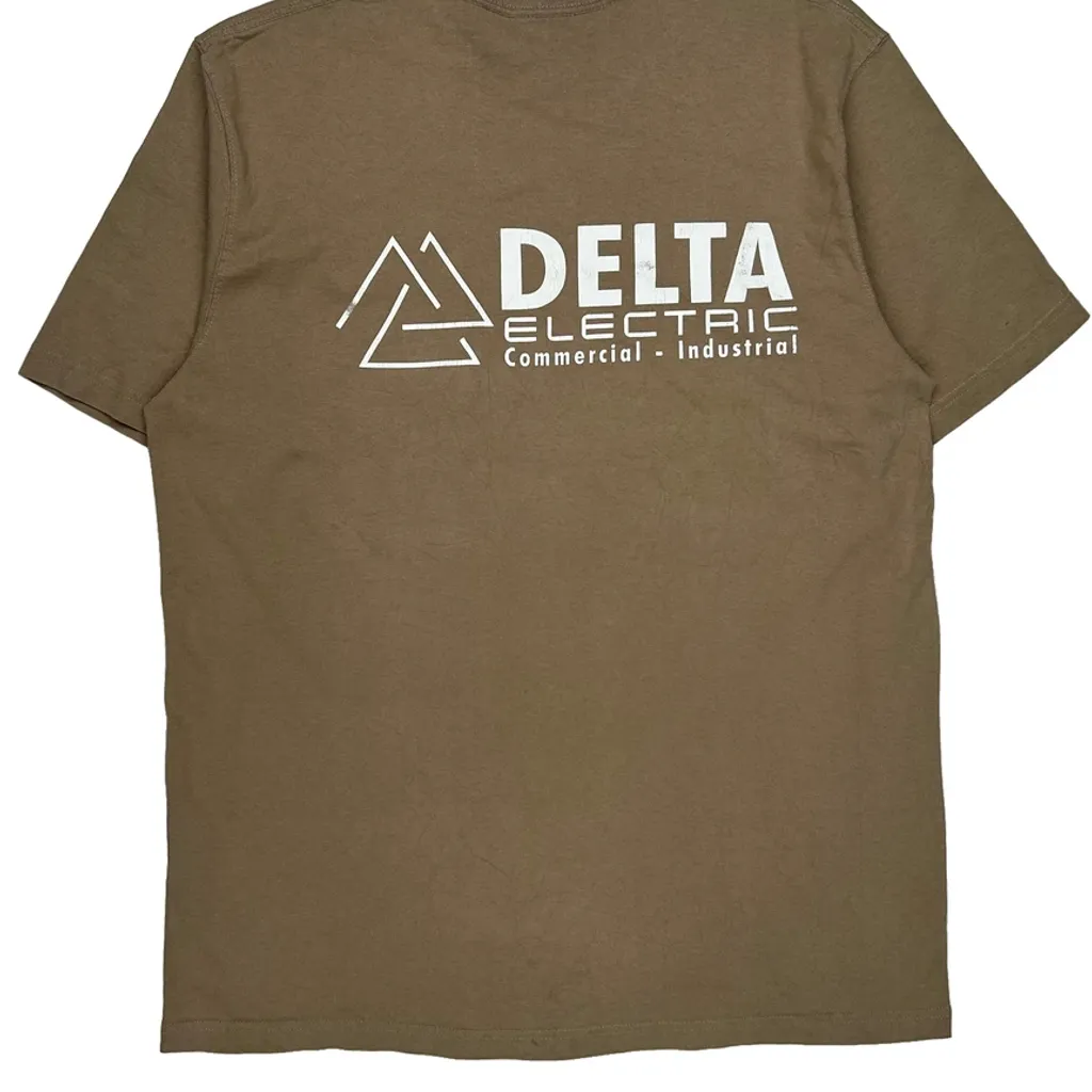 Commercial - Industrial Carhartt Tall T-Shirt - Large Brown Cotton - Image 5