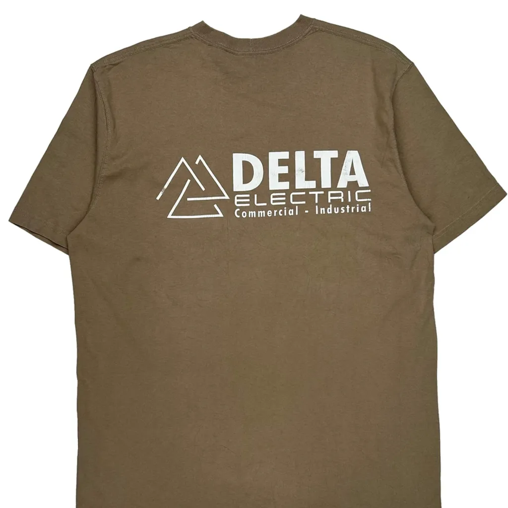 Commercial - Industrial Carhartt Tall T-Shirt - Large Brown Cotton - Image 6
