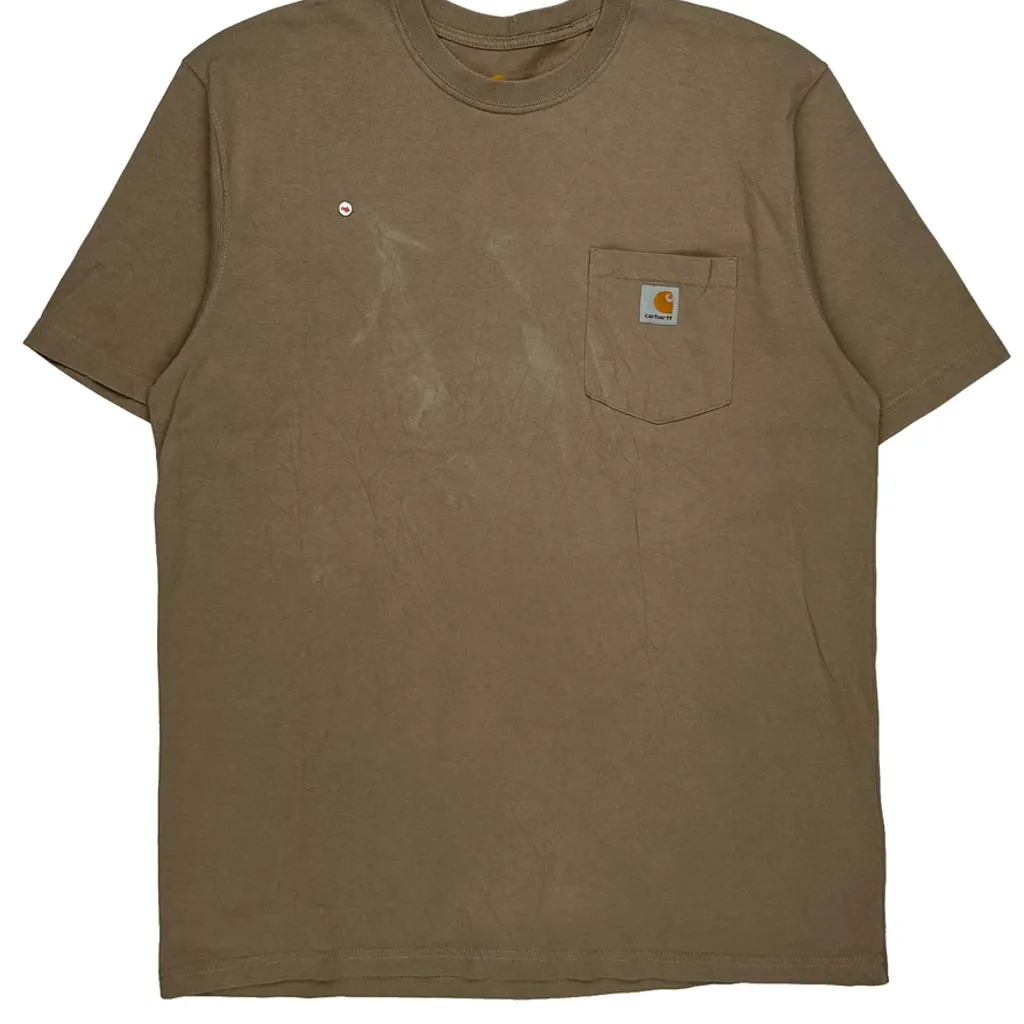 Commercial - Industrial Carhartt Tall T-Shirt - Large Brown Cotton - Image 8