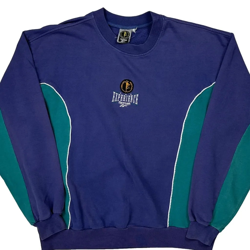 Comrades Marathon Reebok Graphic Sweatshirt - Large Purple Cotton - Image 5