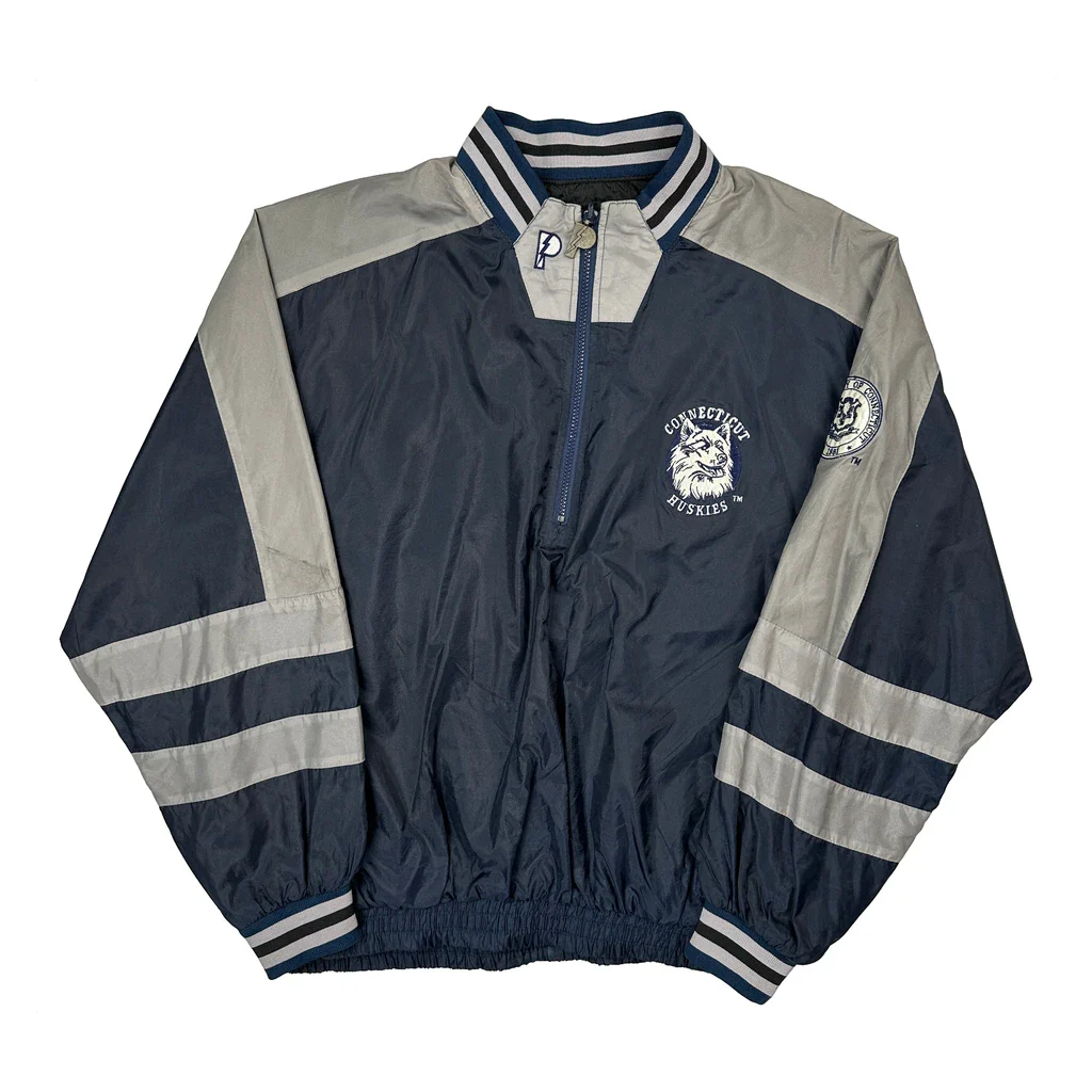 Connecticut Huskies Starter College Windbreaker - Large Navy Nylon