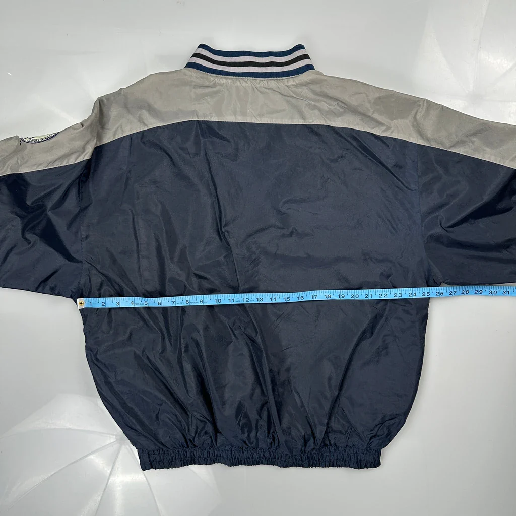 Connecticut Huskies Starter College Windbreaker - Large Navy Nylon - Image 3
