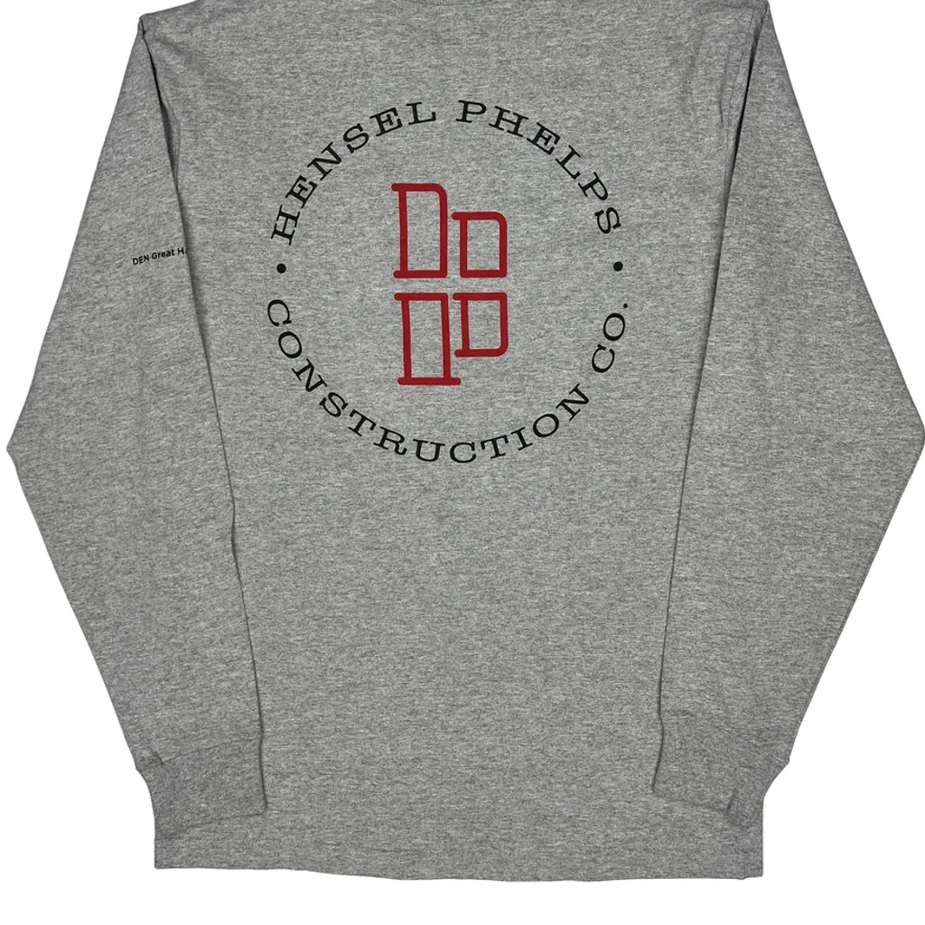 Construction Carhartt Long Sleeve T-Shirt - Small Grey Cotton - Image 7