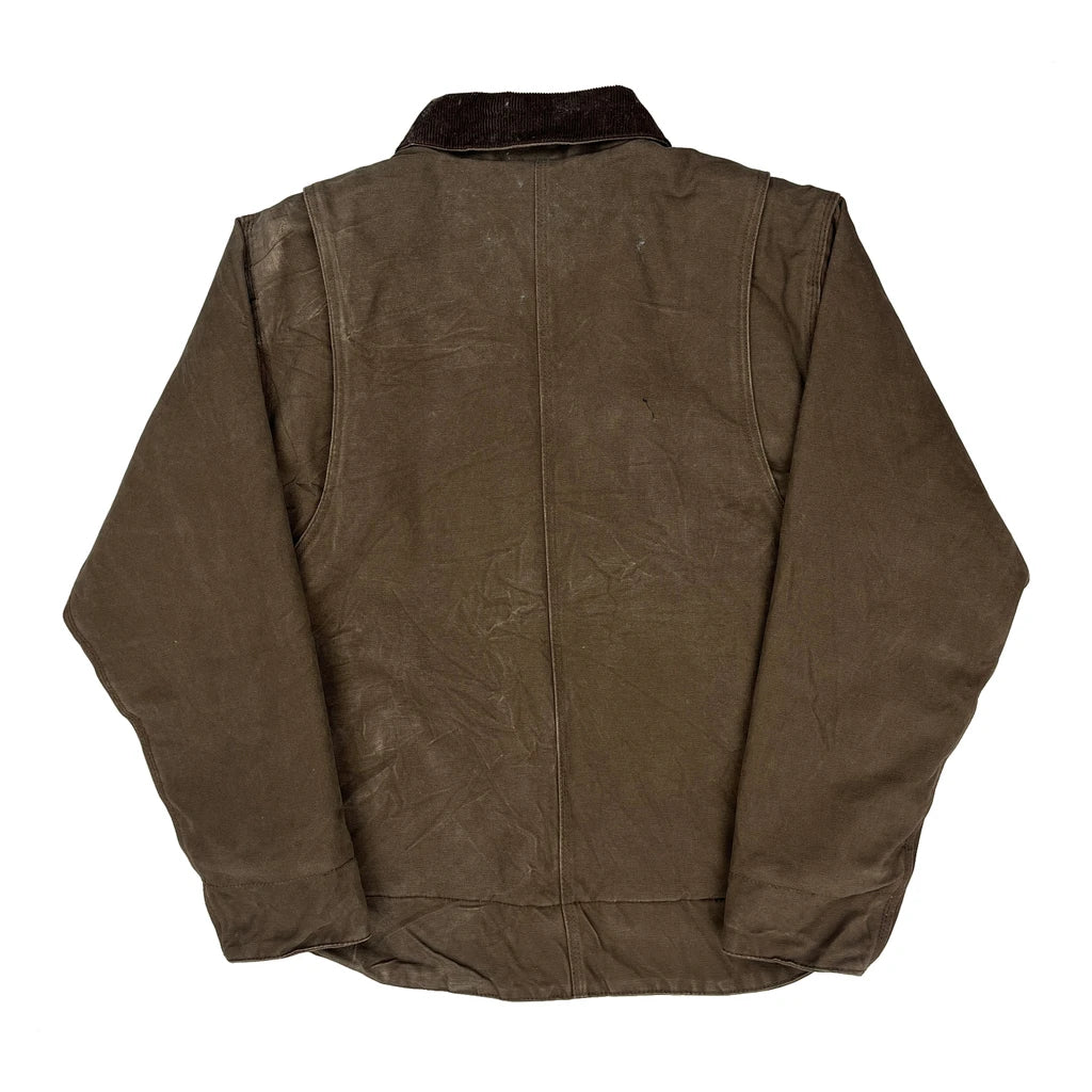 Construction Inc Dri Duck Detroit Workwear Jacket - Small Brown Cotton - Image 2