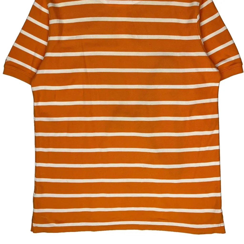 Coogi Striped Polo Shirt - XL Orange Cotton - Image 7