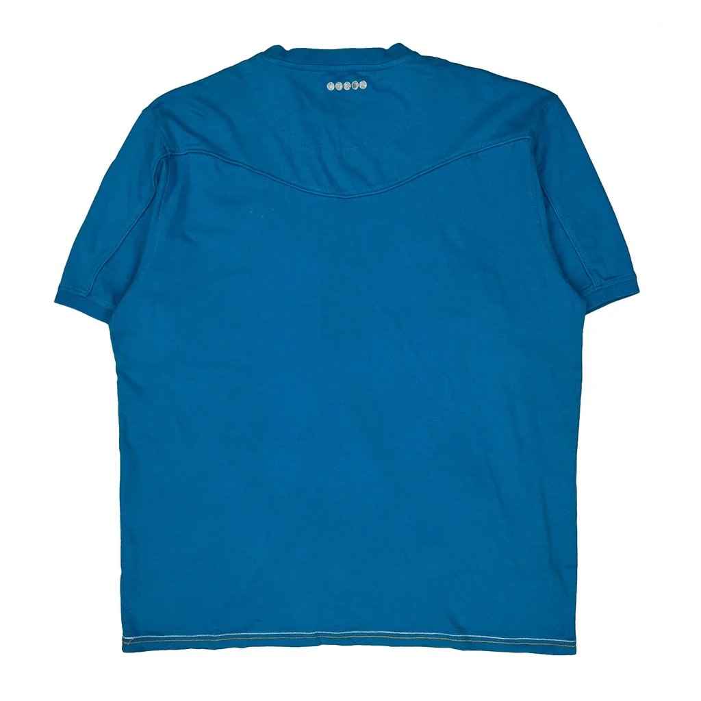 Coogi Graphic T-Shirt - 2XL Blue Cotton - Image 2
