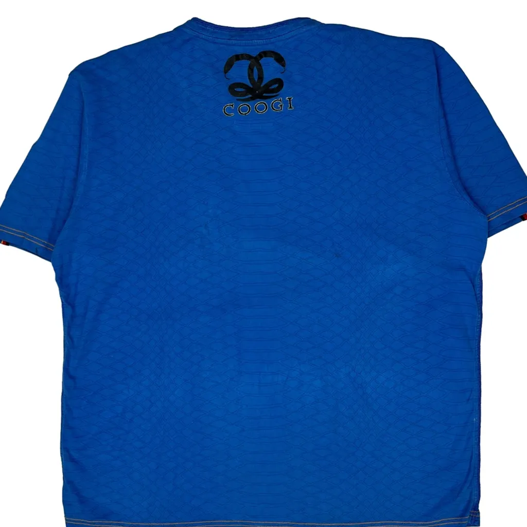 Coogi Graphic T-Shirt - 2XL Blue Cotton - Image 6