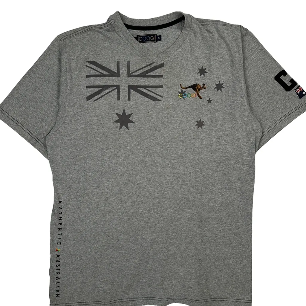 Coogi Graphic T-Shirt - XL Grey Cotton - Image 5