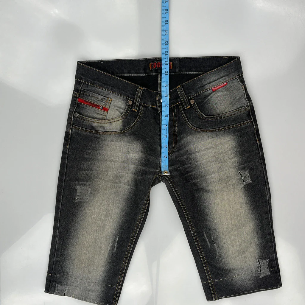 Cool Denim Shorts - 33W 12L Dark Wash Denim - Image 4