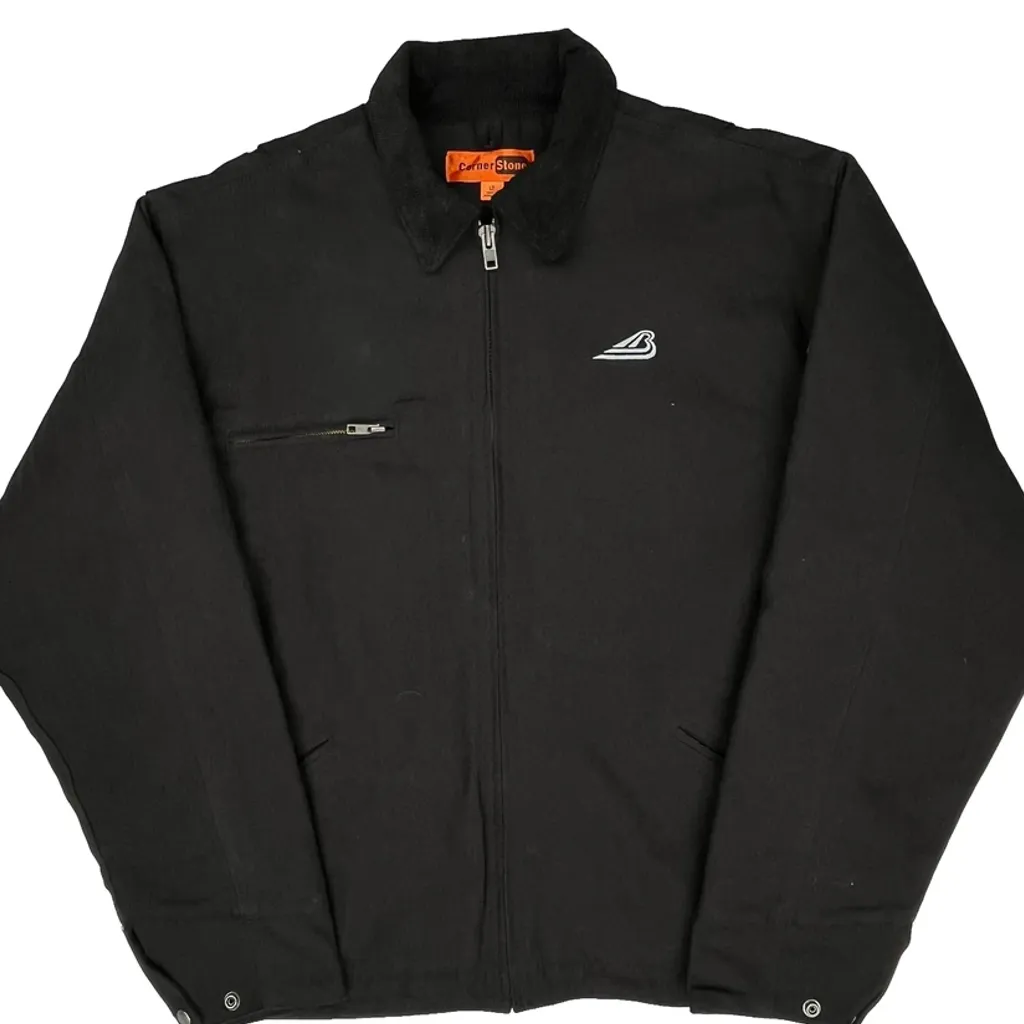 Corner Stone Workwear Jacket - Large Black Cotton - Image 4