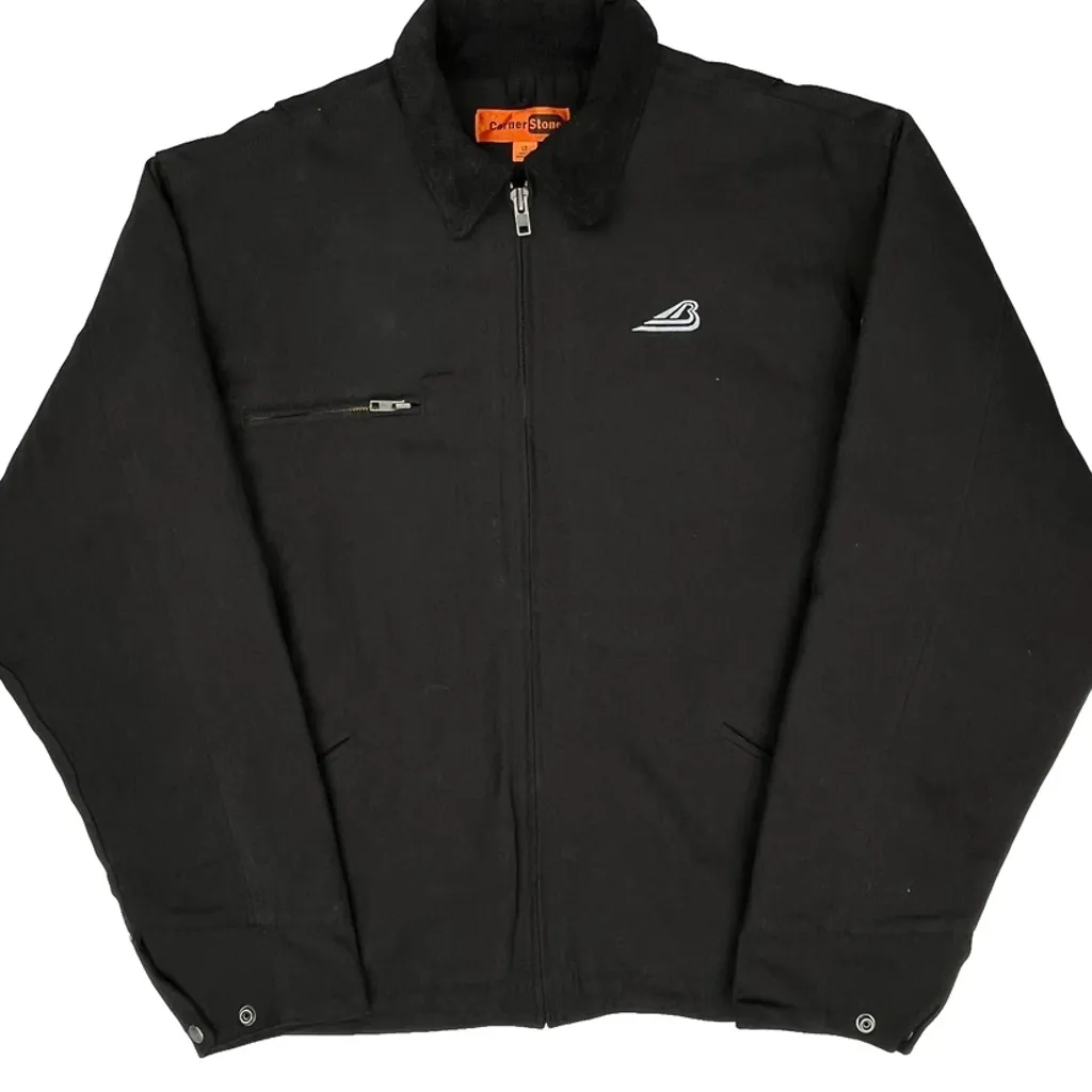 Corner Stone Workwear Jacket - Large Black Cotton - Image 5