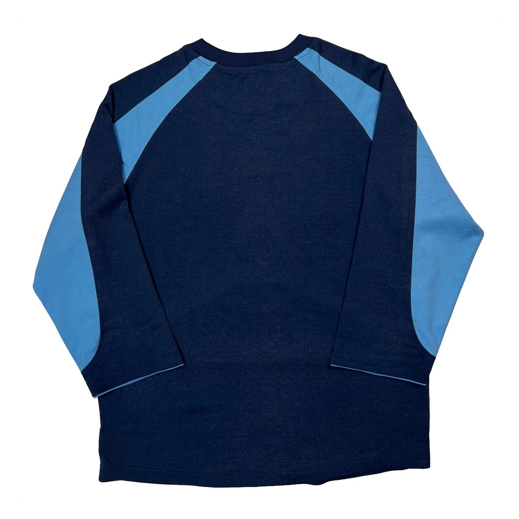 Cortez Nike Graphic Long Sleeve T-Shirt - Large Blue Cotton - Image 2