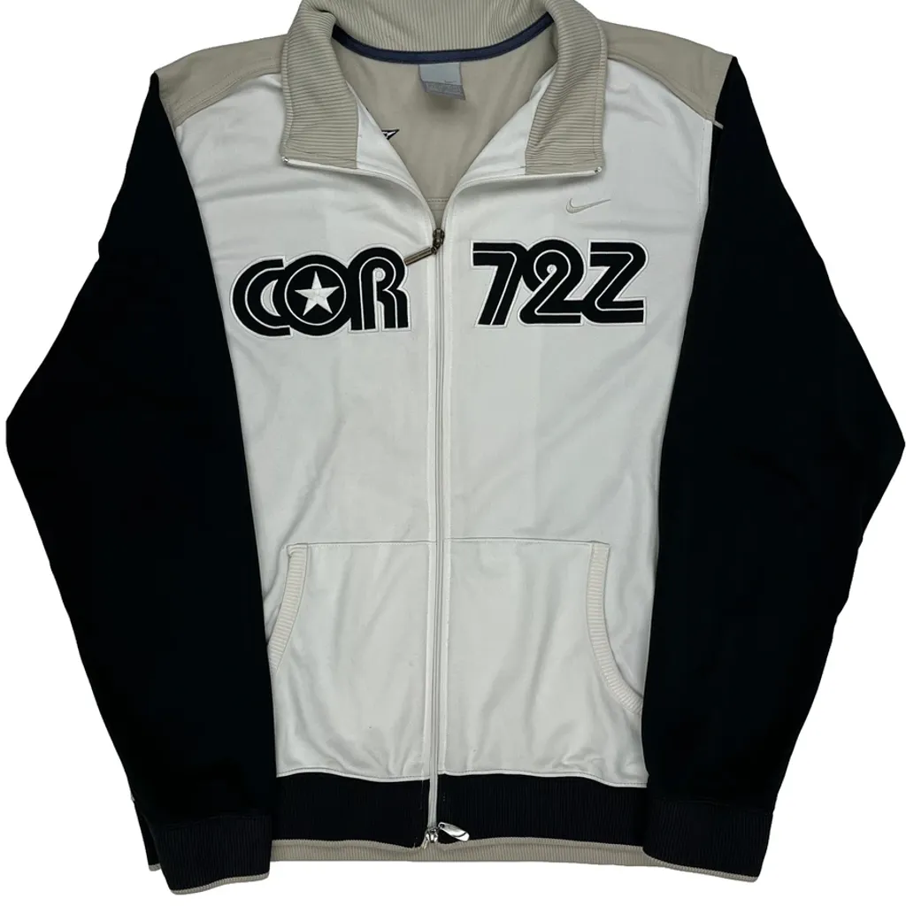 Cortez Nike Track Jacket - Large White Polyester - Image 4
