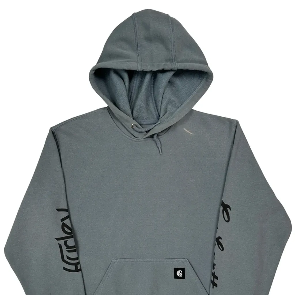Costa Mesa, Ca Hurley Hoodie - Large Grey Cotton Blend - Image 4