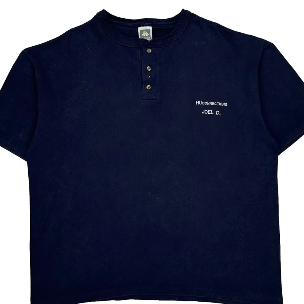 Cotton Deluxe Single Stitch T-Shirt - XL Navy Cotton - Image 5