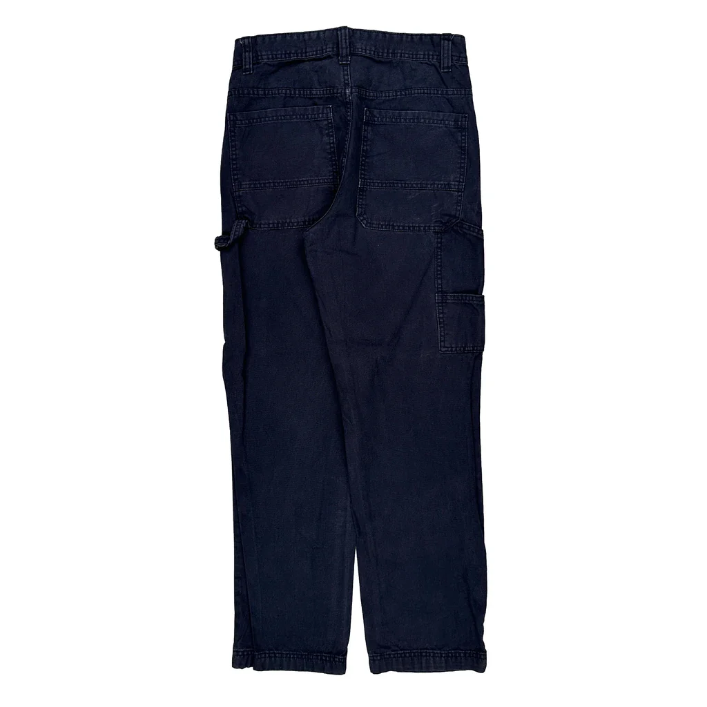 Cotton On Cargo Trousers - 29W 30L Navy Cotton