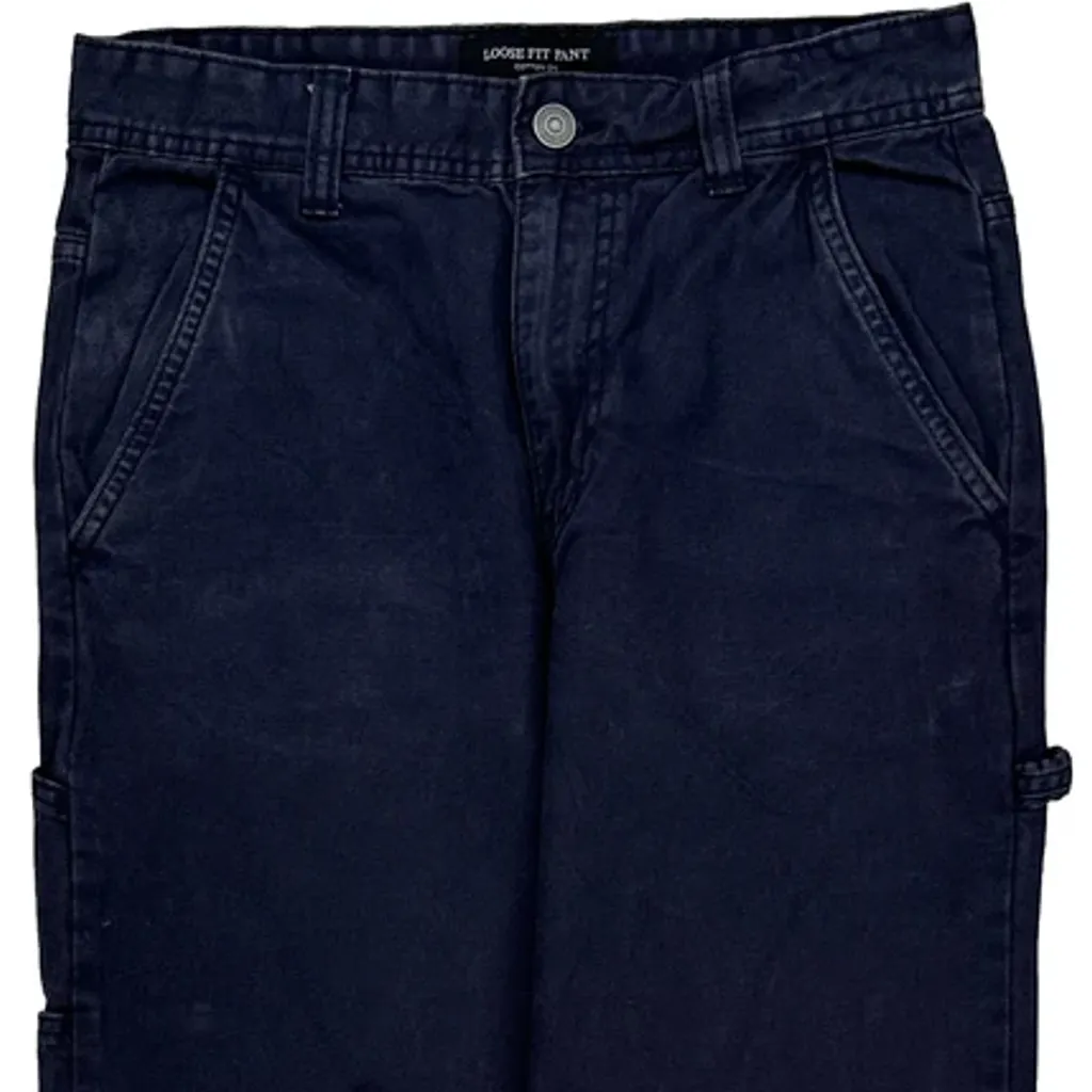 Cotton On Cargo Trousers - 29W 30L Navy Cotton - Image 10