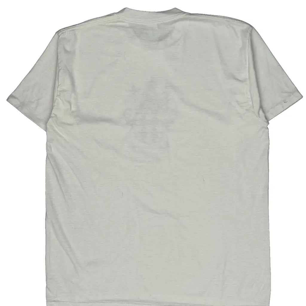 Counter Jerzees Graphic T-Shirt - Large White Cotton Blend - Image 6