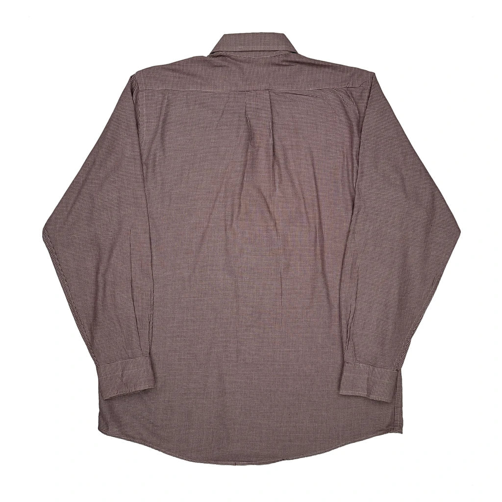 Country Twill Gant Checked Shirt - Large Brown Cotton - Image 2