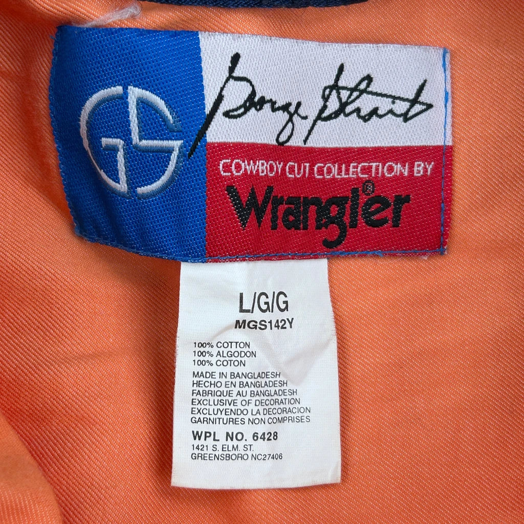 Cowboy Cut Collection Wrangler Shirt - Large Yellow Cotton - Image 3