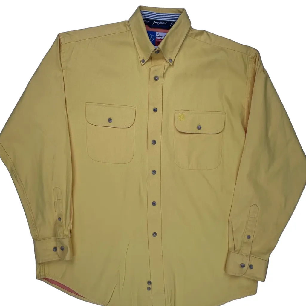 Cowboy Cut Collection Wrangler Shirt - Large Yellow Cotton - Image 5